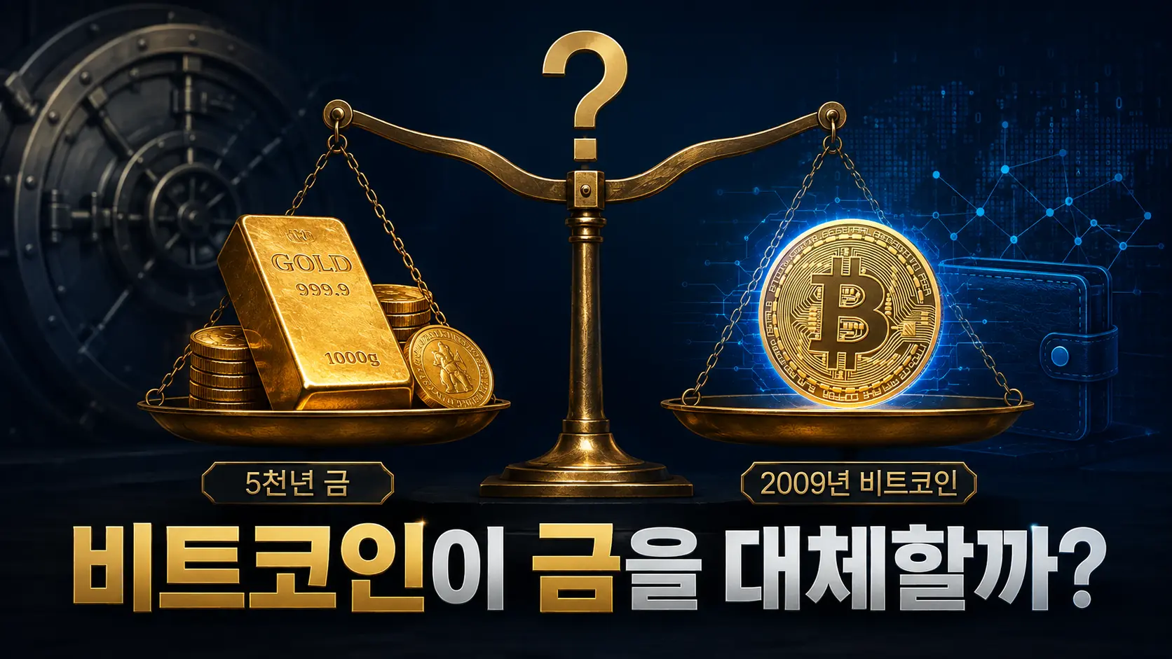비트코인은 정말 ‘디지털 금’이 될까? 5천년 금을 대체할 수 있는지 따져보니