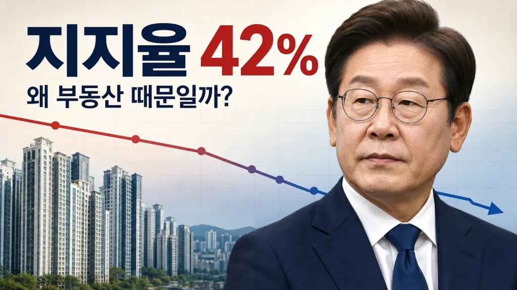 이재명 지지율 42%, 왜 부동산이 가장 큰 이유로 꼽혔을까?