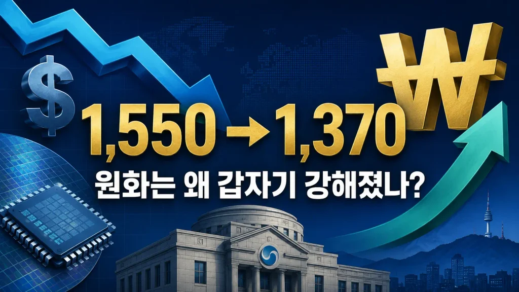 1,550원까지 갔던 환율이 1,370원대로…원화는 왜 갑자기 강해졌을까?