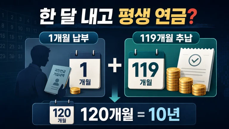 외국인이 한국에서 한 달 일하고 평생 국민연금 받는다? ‘1개월+119개월 추납’ 실제로 따져봤습니다