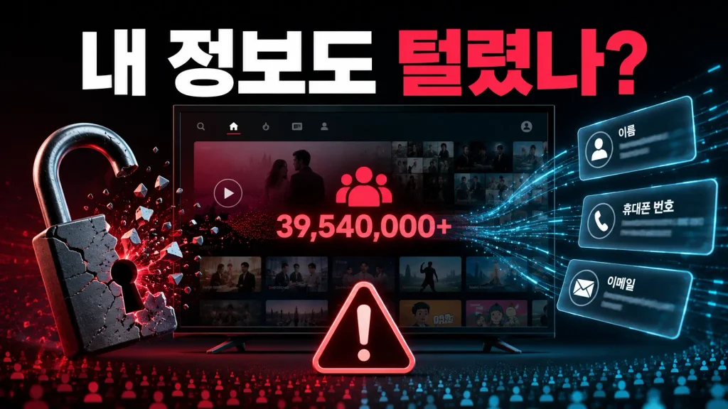 티빙 3,954만 계정 털렸다는데…내 정보도 유출됐나? 5천 포인트 보상이 끝일까?