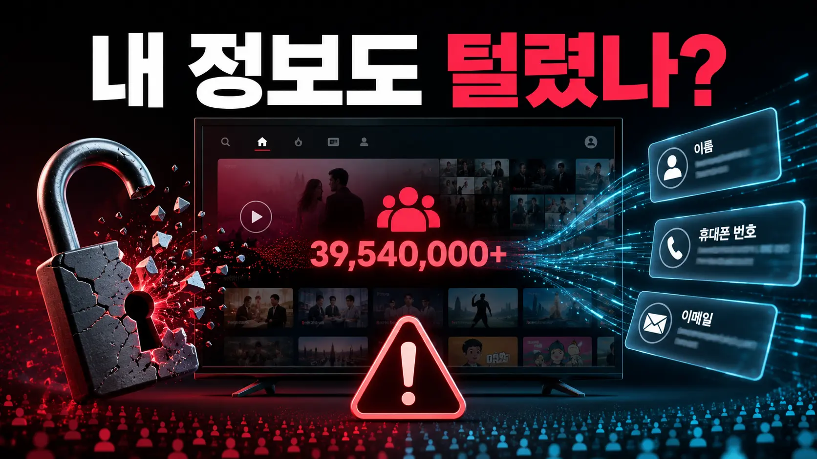 티빙 3,954만 계정 털렸다는데…내 정보도 유출됐나? 5천 포인트 보상이 끝일까?