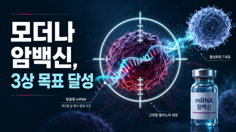모더나가 암 백신까지 만들었다? 3상 목표 달성, 정말 암을 치료하는 백신일까