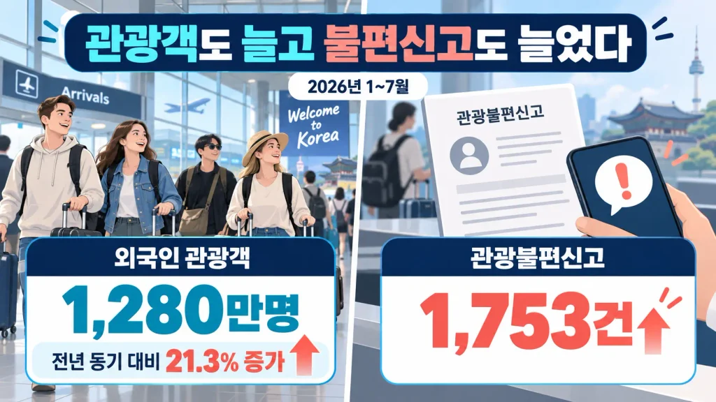 그런데 관광객도 엄청나게 늘었다