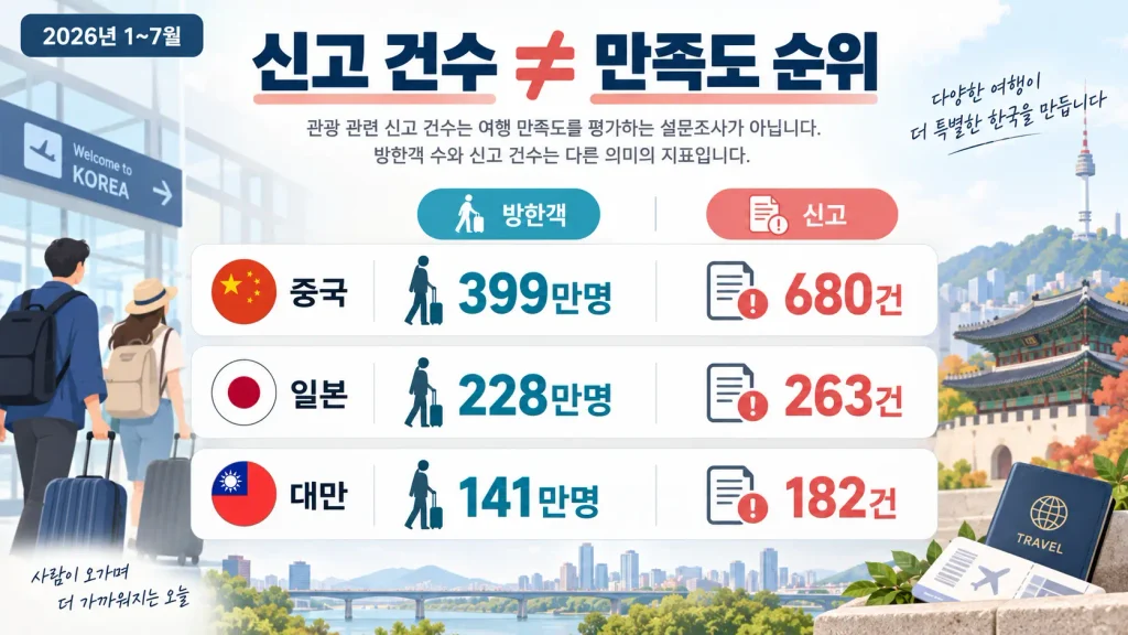 중국 관광객 신고 680건, 정말 유독 불만이 많은 걸까?