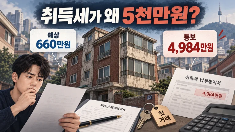 6억짜리 30년 된 빌라 샀는데 취득세 4,984만원…왜 약 8배나 뛰었나