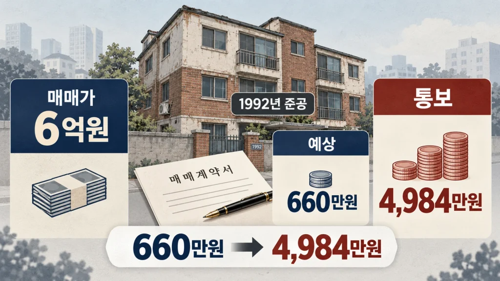 30년 된 빌라를 6억원에 샀는데 무슨 일이 있었나