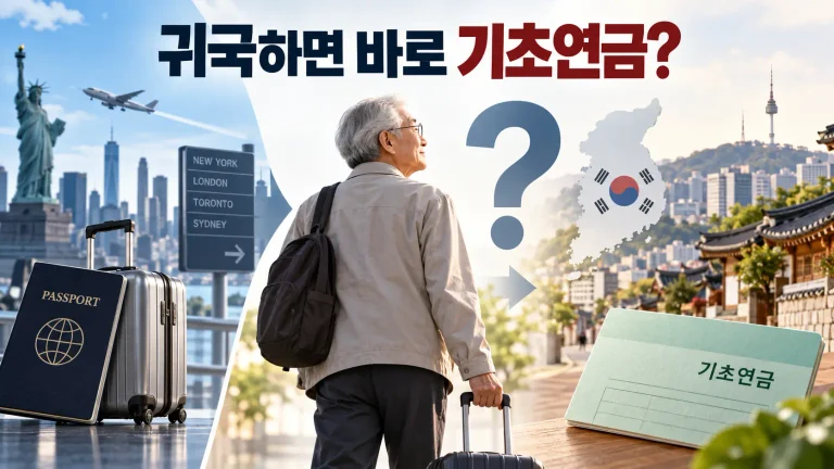 평생 해외 살다 귀국해도 기초연금 35만원? 복수국적 ‘연금 쇼핑’ 논란, 정말 가능한가