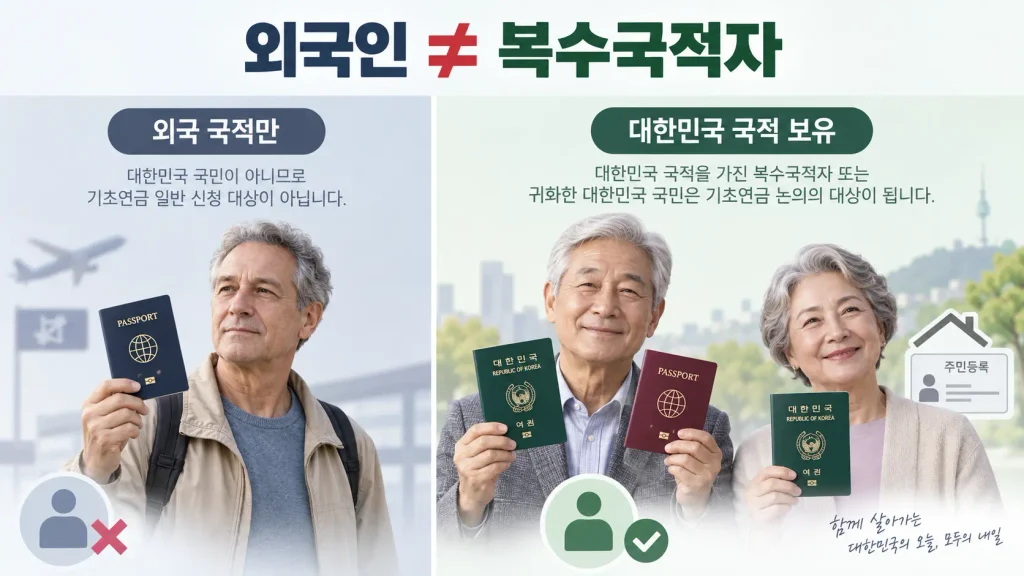 그런데 정말 ‘외국인’이 기초연금을 받는 걸까?