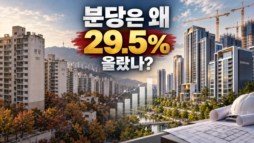 분당 집값 1년 새 29.5% 올랐다, 강남보다 더 오른 이유는 재건축 때문일까?