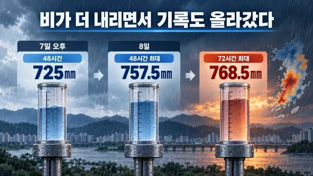 725㎜라더니 왜 757㎜, 768㎜라는 숫자도 나올까?