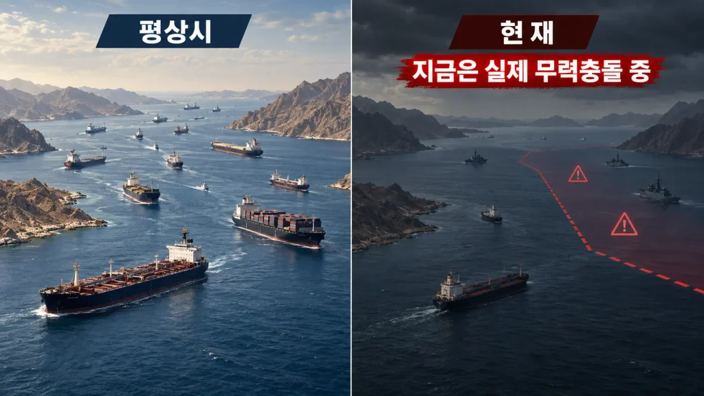 그렇다면 지금 호르무즈는 실제 전쟁터인가?