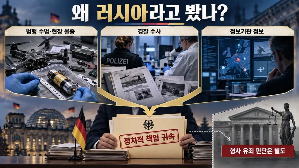 독일은 무슨 근거로 러시아를 지목했을까?