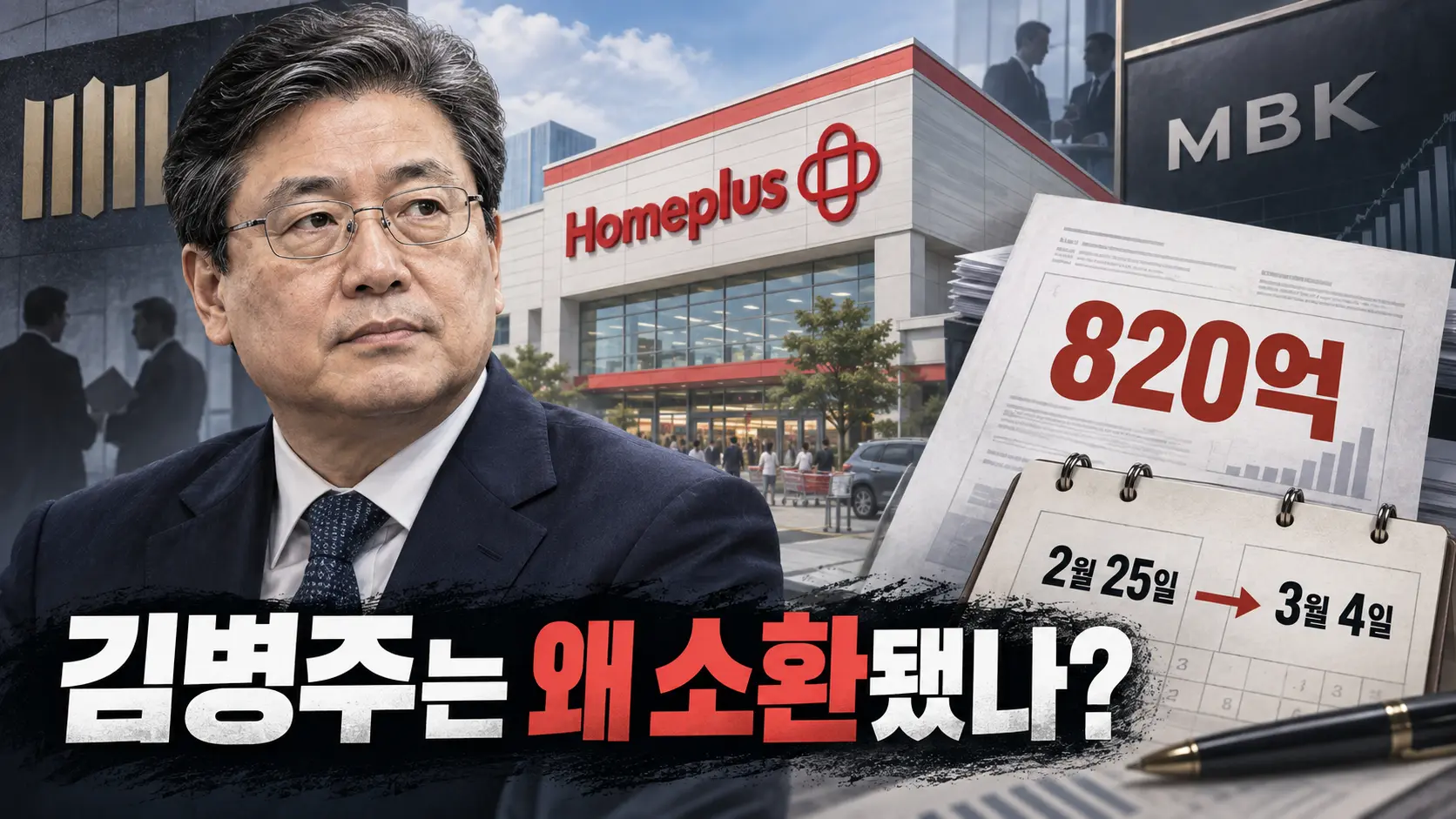 홈플러스 회생안은 인가됐는데 MBK 김병주는 왜 검찰 소환되나? ‘820억 전단채’가 핵심