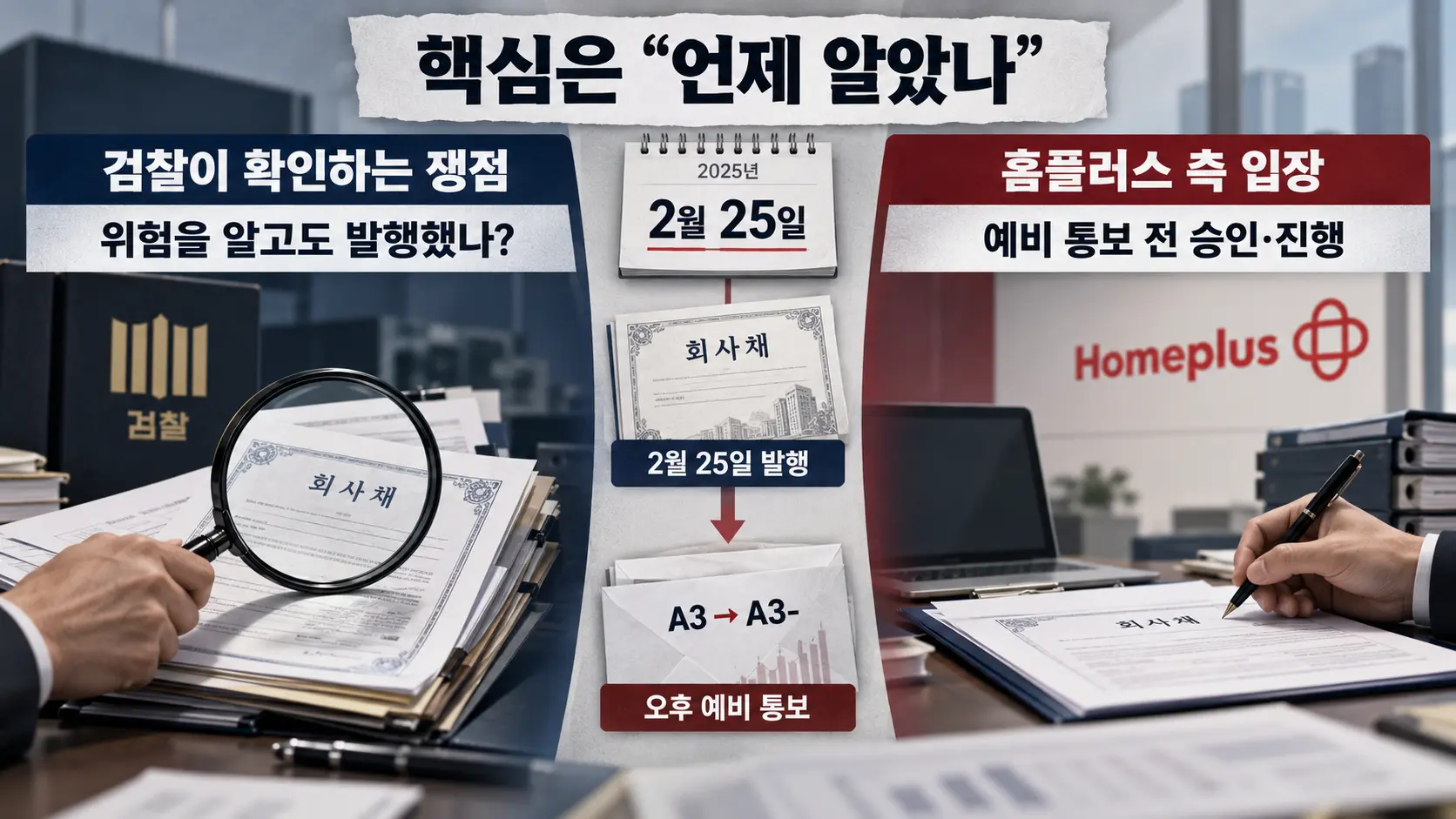 검찰이 가장 궁금해하는 것은 ‘언제 알았느냐’다