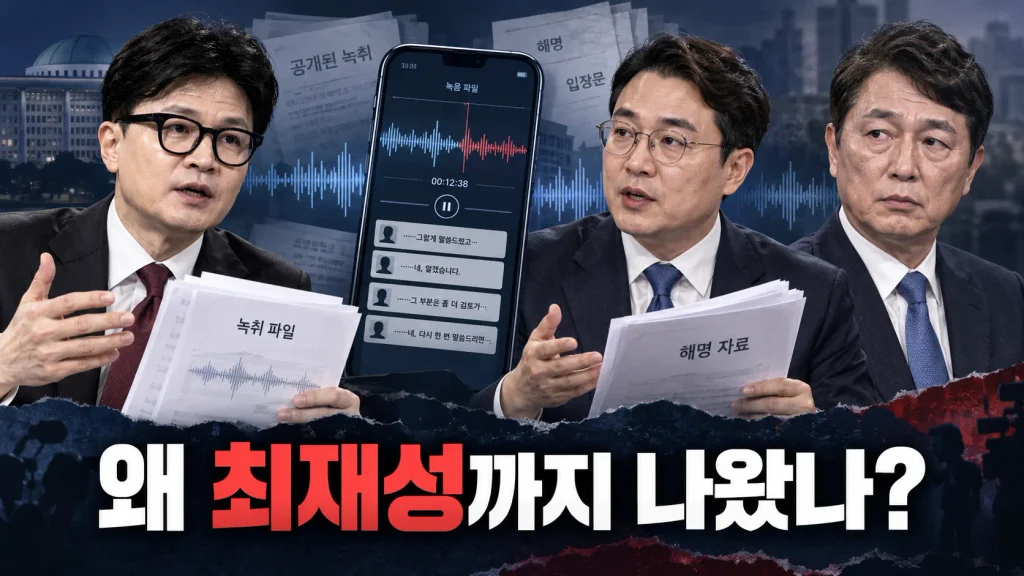 김승원 신약 청탁 의혹에 왜 최재성까지 등장했나? 한동훈 ‘추가 녹취’ 어디까지 사실인가