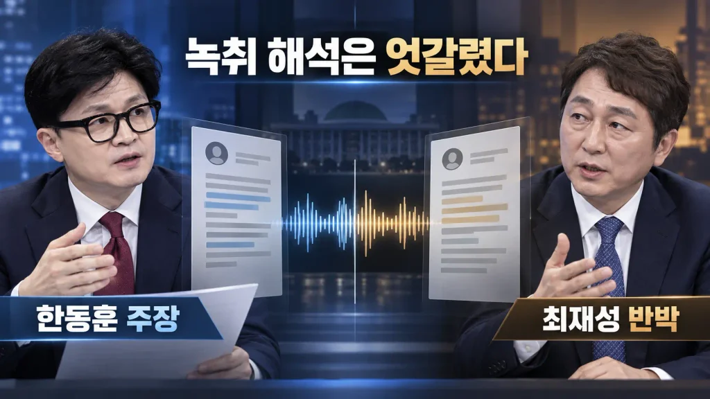 최재성은 뭐라고 반박했나?