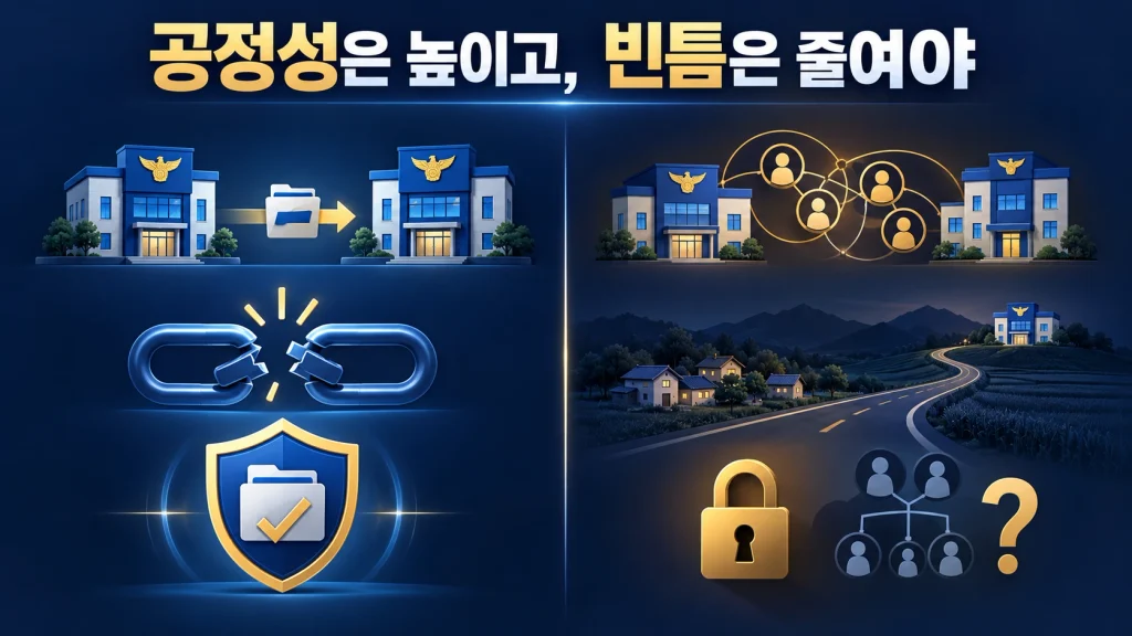 다른 경찰서로 보내면 공정성 문제는 완전히 사라질까?