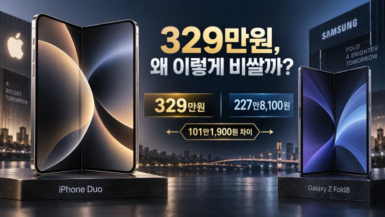 아이폰 듀오가 드디어 나왔다… 그런데 갤럭시 Z 폴드8보다 101만원 비싼 이유는?