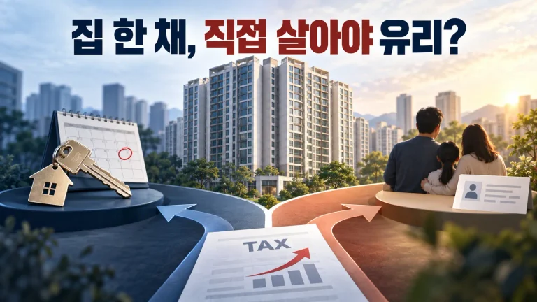 집 한 채만 있어도 ‘실거주’가 중요해진다? 2026 부동산 세제개편, 종부세·양도세 뭐가 바뀌나