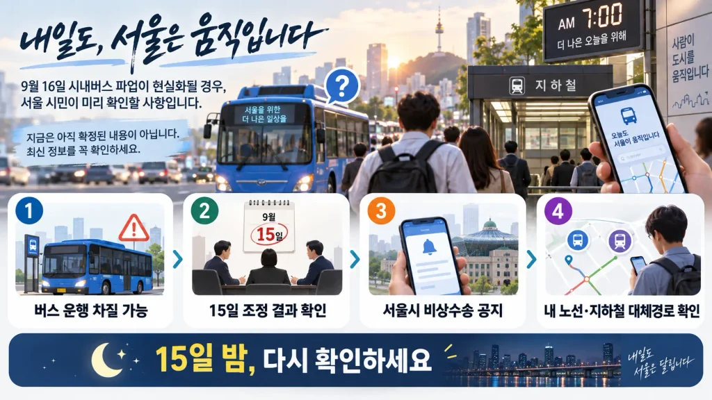 정말 파업하면 16일 출근길은 어떻게 될까?