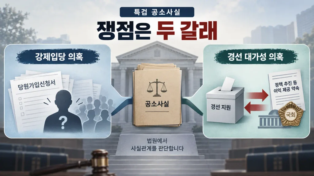 더 큰 쟁점은 ‘당대표 경선 지원의 대가가 있었느냐’다