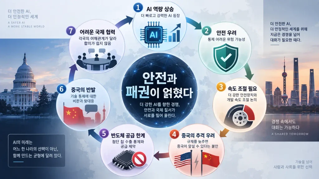 결국 ‘AI 안전’과 ‘AI 패권’을 따로 떼어놓을 수 있을까?