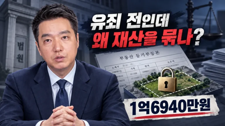 김세의 재산 1억6940만원 왜 묶였나? 유죄 확정 전인데 후원금·광고비까지 추징보전