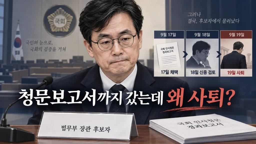 김승원은 청문보고서까지 채택됐는데 왜 사퇴했나? 이재명 ‘국민 눈높이’ 발언 뒤 벌어진 일