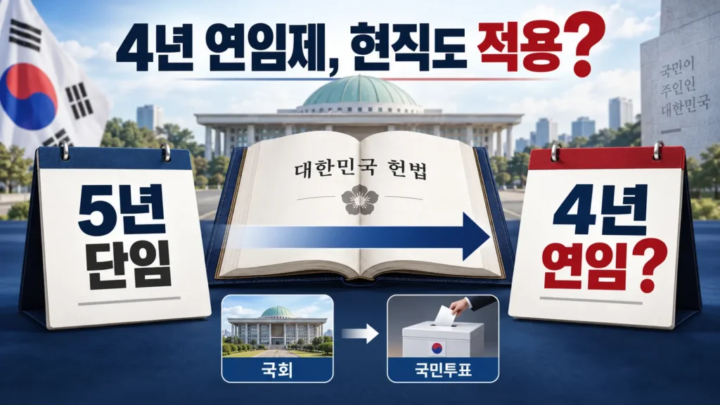 개헌 국민투표가 2027년 상반기라고? 대통령 4년 연임제는 실제로 어떻게 바뀌나