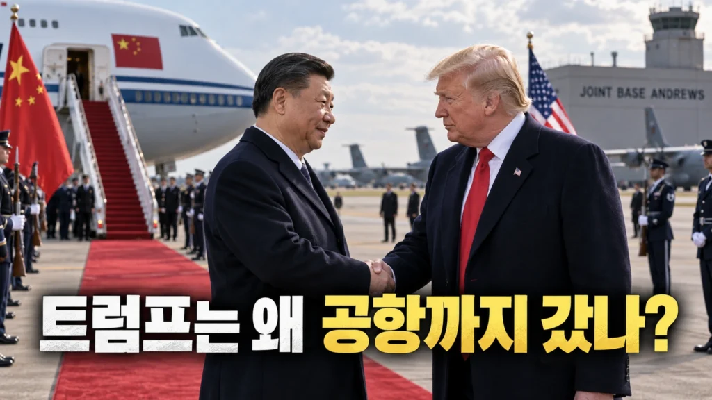 트럼프는 왜 시진핑을 공항까지 직접 마중 나갔을까? 미중 정상회담 전 ‘이례적 영접’의 의미
