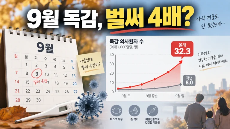 독감은 겨울병 아니었나? 9월 의심환자 작년의 4배, 왜 이렇게 일찍 늘었을까