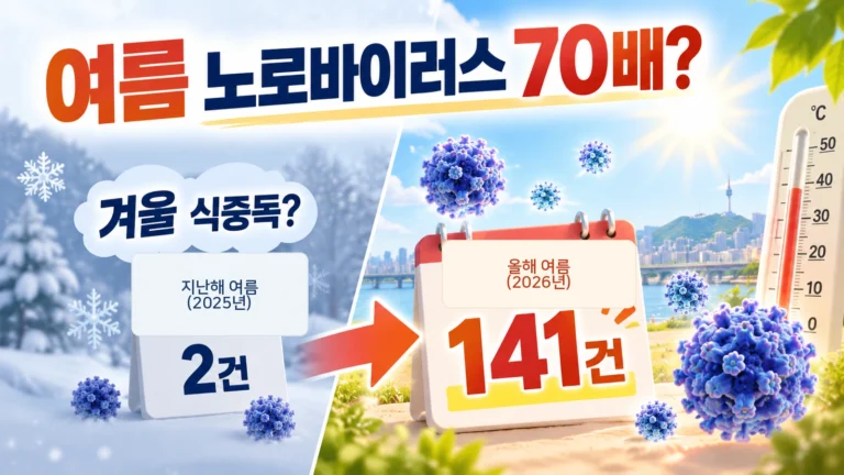 노로바이러스는 겨울 식중독 아니었나? 올여름 서울에서 70배 검출된 건 무슨 뜻일까