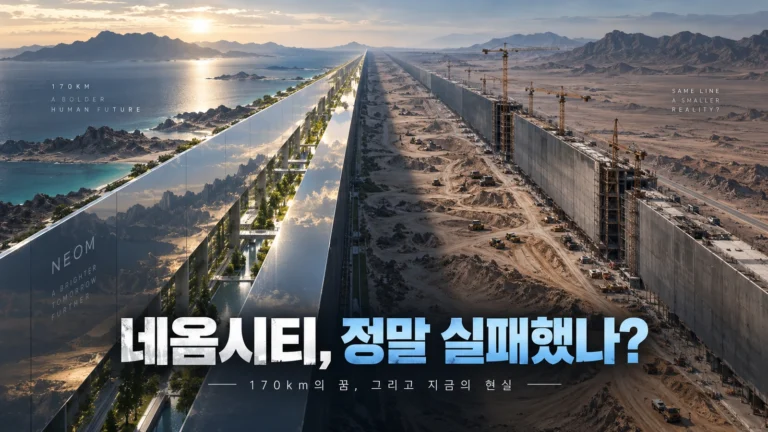 네옴시티 정말 실패한 걸까? 170km ‘더 라인’ 계획이 크게 후퇴한 이유