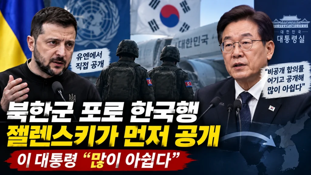 북한군 포로 2명 한국 왔는데 왜 비공개했을까? 젤렌스키 공개 뒤 여야가 충돌한 이유