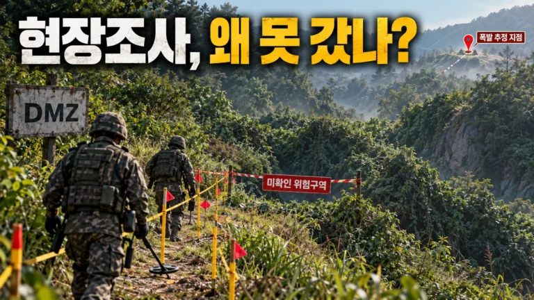 DMZ 지뢰 추정 폭발, 군·유엔사 40여 명이 들어갔는데 왜 사고 지점까지 못 갔을까?