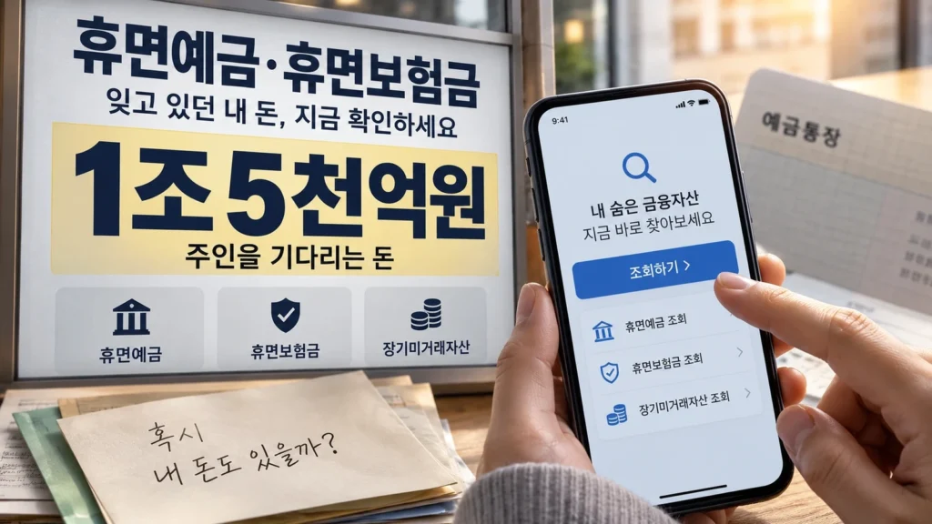 주인이 안 찾아간 돈이 1조5천억원…내 이름으로 잠든 예금·보험금은 어떻게 찾을까?