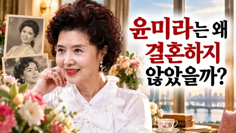 75세 배우 윤미라는 왜 결혼하지 않았을까? 결혼 직전까지 갔던 사연