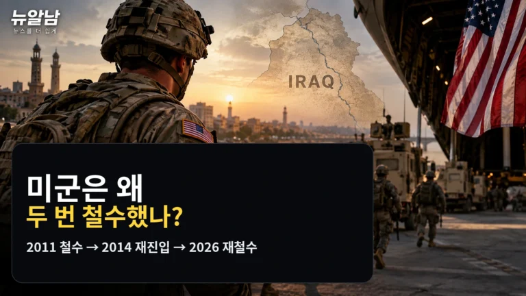 미군은 2011년에 이라크에서 철수한 것 아니었나? 왜 2026년에 또 나간 걸까