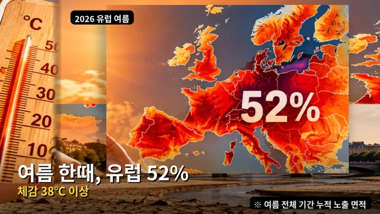 유럽 절반이 여름 한때 ‘체감 38도 이상’…올여름 대체 무슨 일이 있었나?
