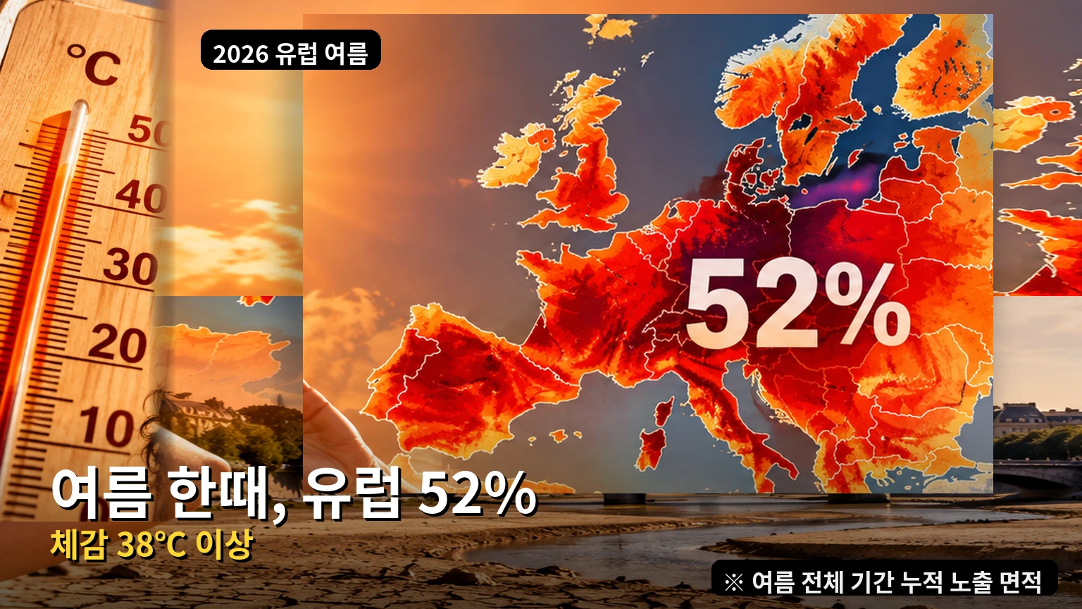 유럽 절반이 여름 한때 ‘체감 38도 이상’…올여름 대체 무슨 일이 있었나?