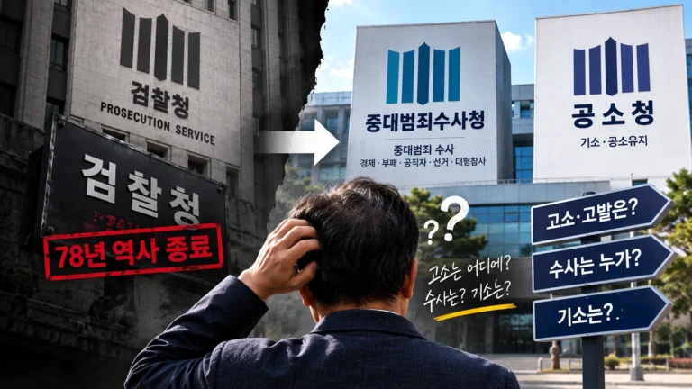 검찰청이 정말 없어졌다고? 이제 고소·수사·기소는 누가 맡는 걸까?