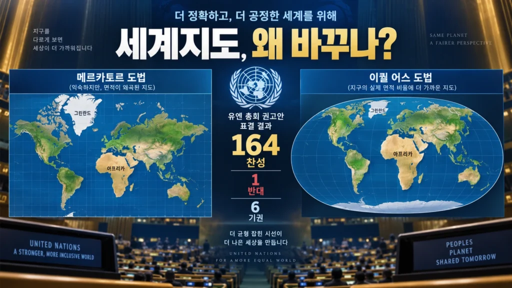 UN이 세계지도를 바꾸자는데 미국만 반대…우리가 보던 지도는 뭐가 틀렸을까?