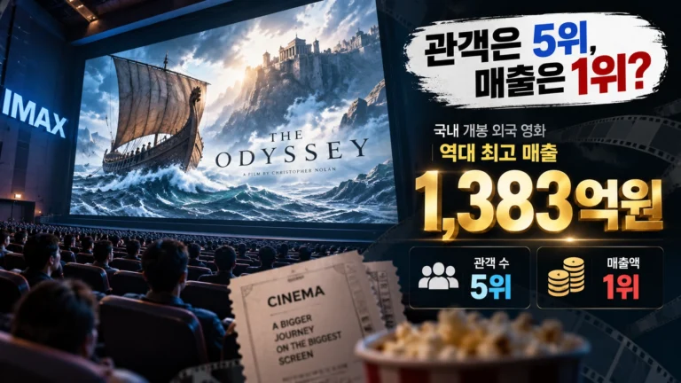 ‘오디세이’는 관객 수 1위도 아닌데 어떻게 1,383억원 매출 1위가 됐을까?