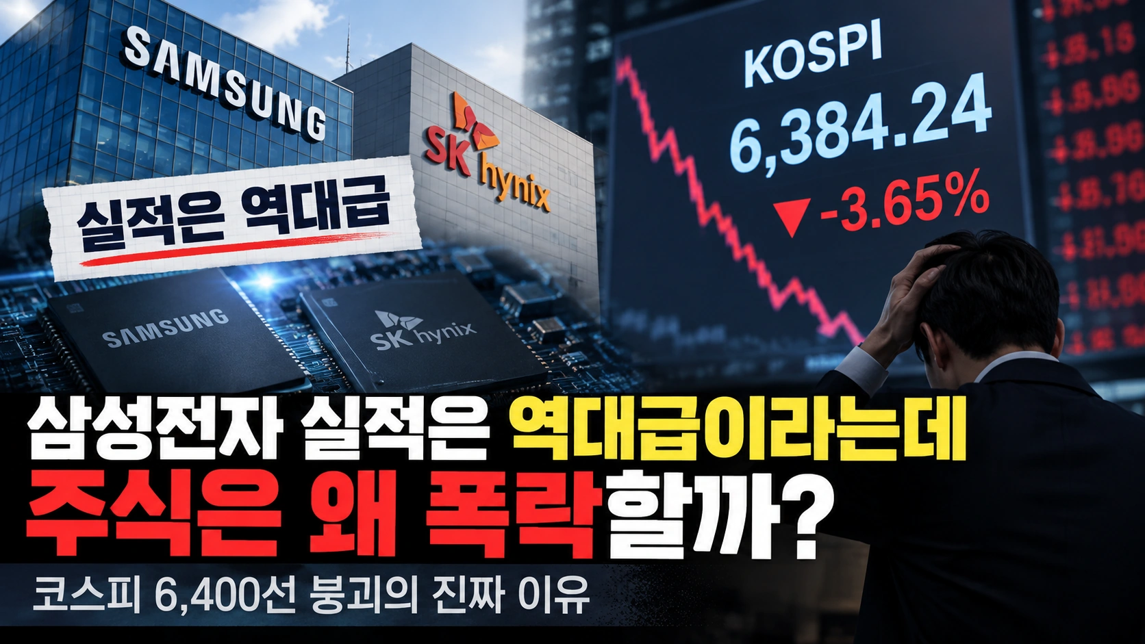 삼성전자 실적은 역대급이라는데 주식은 왜 폭락할까? 코스피 6,400선 붕괴의 진짜 이유