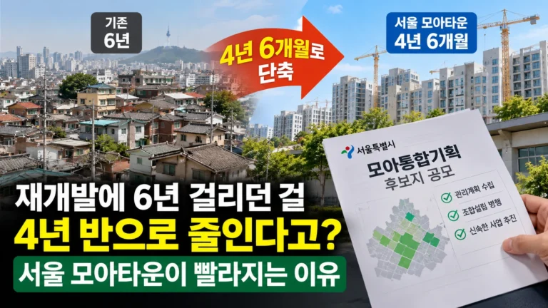 모아타운, 착공까지 6년에서 4년 반으로? 서울시가 1년 6개월 줄인다는 이유