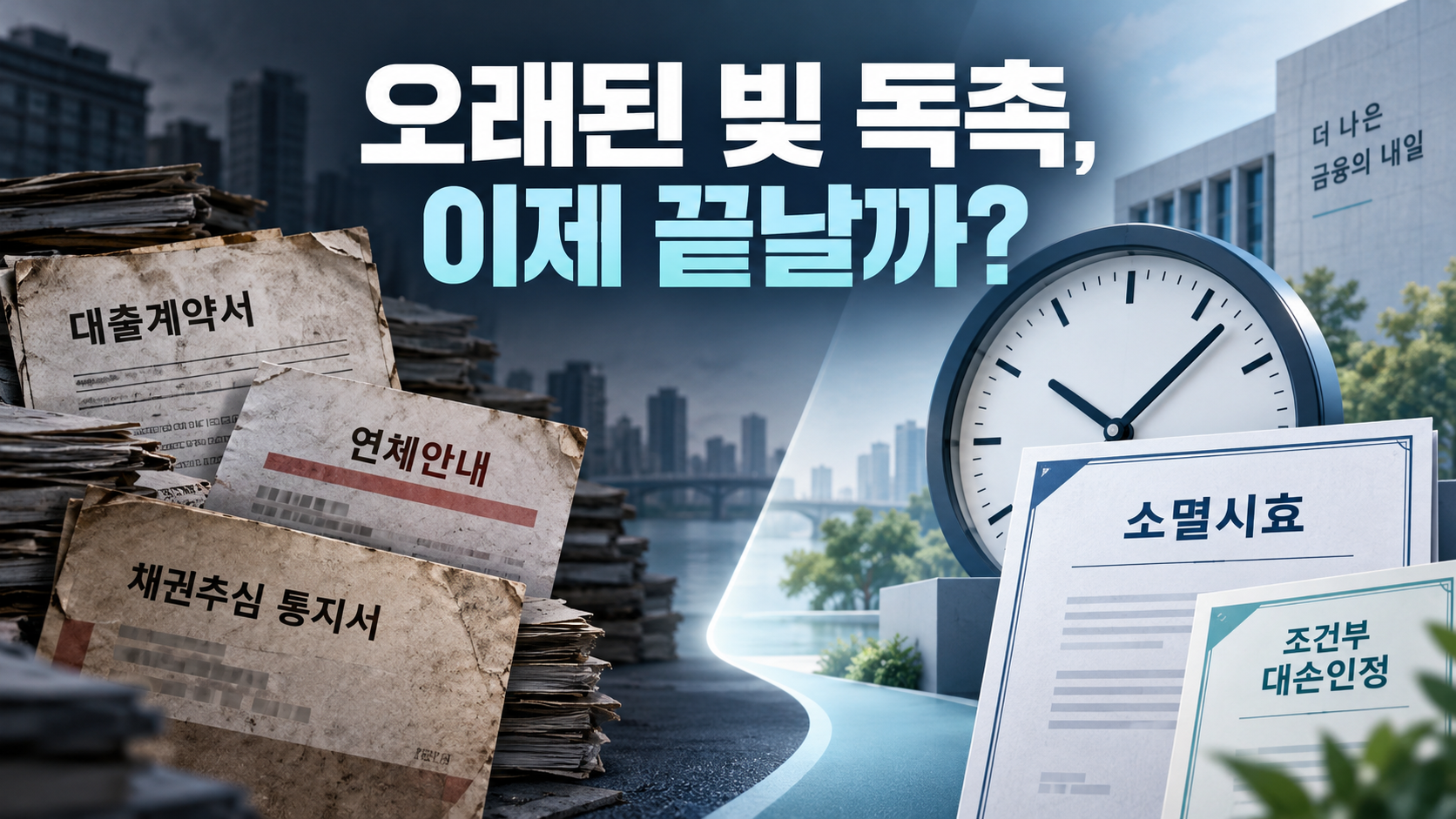 오래된 빚, 은행이 평생 독촉할 수 없다고? 12일부터 달라진 소멸시효 규칙