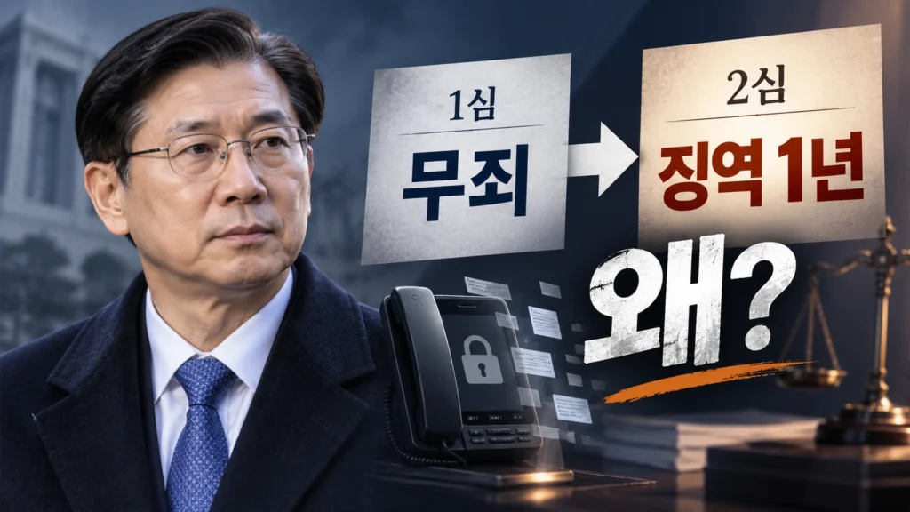윤석열 비화폰 삭제, 1심은 무죄였는데 왜 2심에선 징역 1년이 나왔을까?
