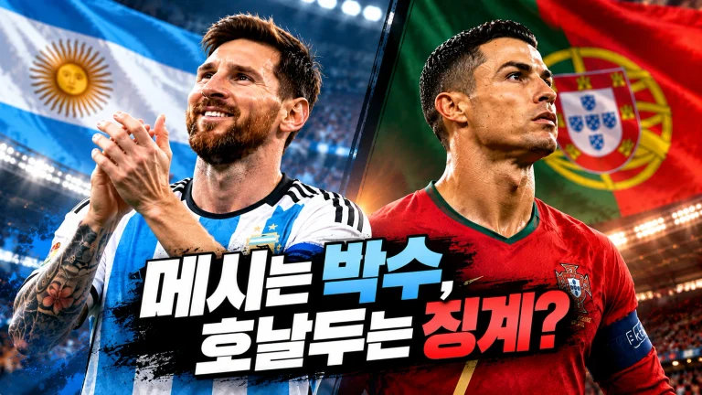 메시는 박수받고 떠났는데, 호날두는 왜 징계까지 받았을까?