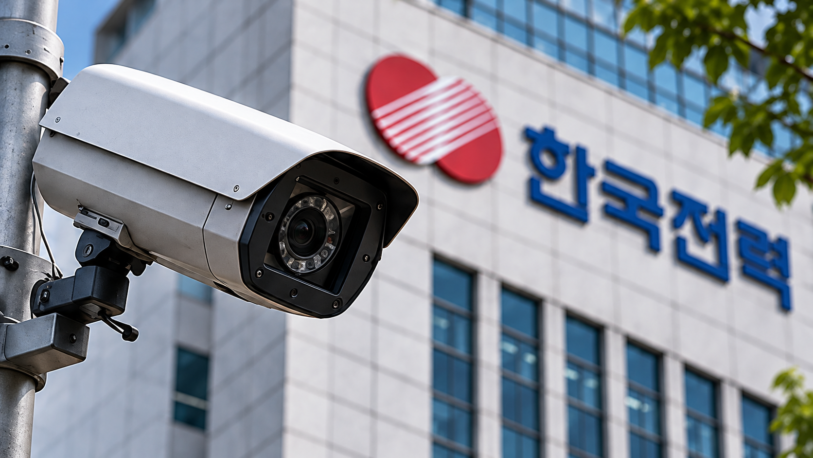 한전 직원 계정 공유를 통한 내부 시스템 접근 사례와 정상적인 협력업체 권한관리 방식을 비교한 정보보안 인포그래픽